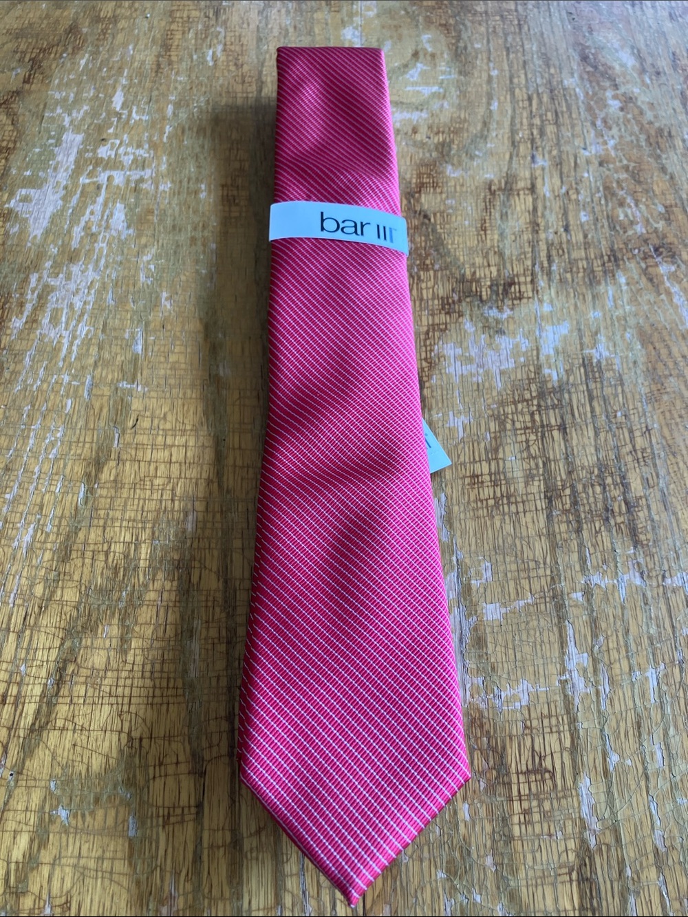 Bar III Hot Pink Diagonal Stripe Tie
